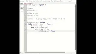 Making a simple music sound board in pygame - Part 1 - Creating a screen