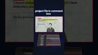 Edit like vox - Newspaper Animation    #vox