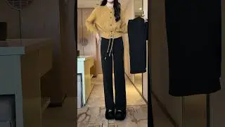 Women Knitted Sweater, Autumn and Winter Color Block Long Sleev 👗🤍 #fashion #shorts #trending