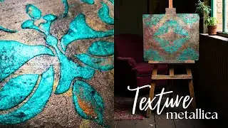 Come Creare un Pannello Effetto Delabr&eacute; con Paste, Pigmenti Metallici e Crackle Kit Posh Chalk
