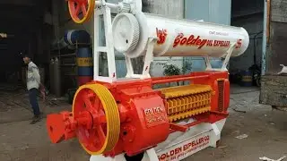 Oil extraction machine. 12 bolt oil expeller.