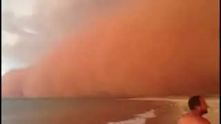 Onslow, Pilbara Western Australia Dust Storm