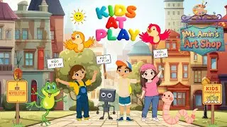 Kids at Play || Fun Poem || Kids Music & Animation || Nature's Joyful Connections || Sing Along