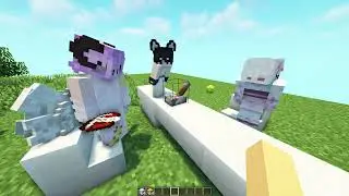Having an ANGEL FAMILY in Minecraft!
