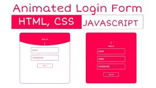 Awesome Animated Login form using HTML, CSS & JavaScript #html #css #javascript