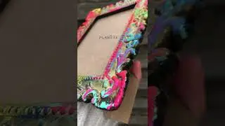Colorful frame DIY project 🖼 #shorts | Plan&egrave;te Diy