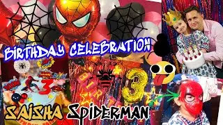 EPIC Spiderman Birthday Celebration Party for Kids | Saisha Turns 3! 🕷️🎉