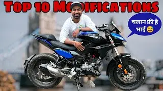 Top 10 best legal modification for Hero extreme 125r 🔥 | Chalaan free mod modification 