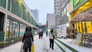 4K 신촌 &middot; 이대 ❄️ 눈 내리는 겨울 산책 | Snowy Walk from Sinchon to Ewha, Seoul