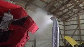 Mahindra 8560 часть 9 белый дым ремонт регулировка инжекторного насоса