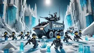 Frozen Combat! LEGO SWAT Team Storms Ice Fortress | LEGO Stopmotion Film