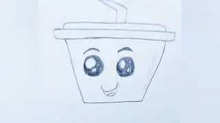 How to draw a cute cold drink easy steps by step|#short
