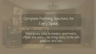 All Types of Painting Services in Dubai | Villa, Apartment, Office, Wall & Epoxy Painting