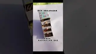 DIY organizer from matchstick box #diy #orgnizer #shorts