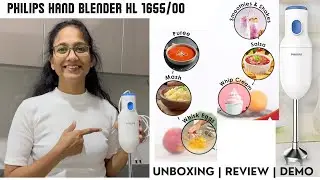Philips Hand Blender HL1655/00 250W Unboxing | Review | Demo | How to Change Blades | How to Clean⚡⚡