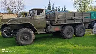 URAL 375D uruchomienie silnika po zimowym postoju Урал 375Д