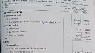 Cash flow statement #solution # numericals 