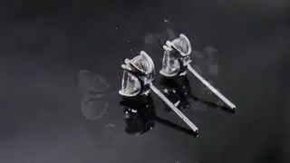 DovEggs Moissanite Stud Earring Push Back for Women