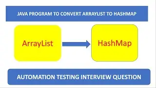 Convert Arraylist to HashMap | Automation Testing | Malkari Santhosh Java Learning #javaprogramming