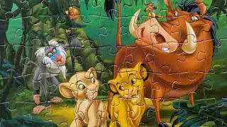 Кто с СИМБОЙ? Собери всех друзей Короля Льва!🐗🐒Собираем пазлы для детей. Jigsaw puzzle.The Lion King