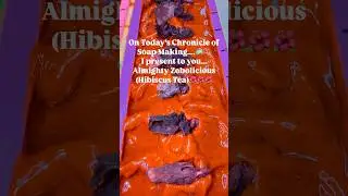 Making of Zobolicious (Hibiscus Tea)! #soapmaking #zobo #hibiscustea #hibiscuspowder #hibiscussoap