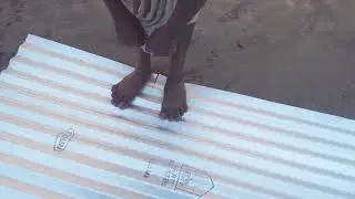 How to cut tin sheet with wire easily #short