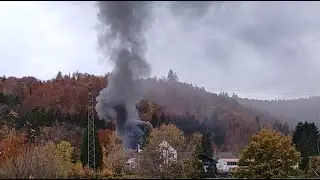 🔥🚒 Gro&szlig;brand in Schopfheim-Fahrnau - Teil 2 - Livebericht vor Ort [01.11.2025]