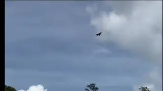 F22 kite ( panying kite 盘鹰 ) Using line control,  practice F22 flying upside down