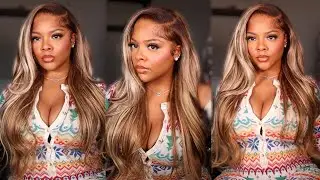 FLAWLESS HIGHLIGHT WIG INSTALL 🍯 🤎 * Beyonc&eacute; Inspired ft. Yolissa Hair