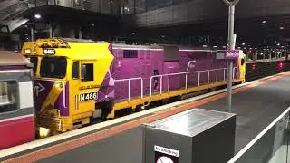 N Class Vline Diesel Leaves Platform 2A From Southern Cross.