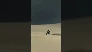 Unbelievable Jump on dirt Bike in sand dunes 🤩🤩 || parachute landing