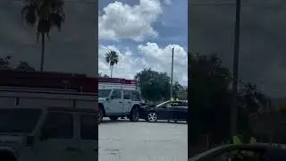 They got very lucky #caraccident #firedepartment #ems #police #pray
