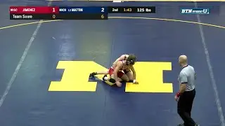Big Ten Wrestling: 125 LBs - Michigan's Drew Mattin vs. Wisconsin's Johnny Jimenez