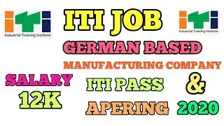 ITI PERMANENT JOB 2020||ITI CAMPUS PLACEMENT 2020||ITI JOB 2020