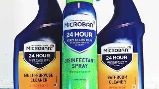 Microban 24 Hour Multi-purpose Cleaner, Bathroom Cleaner & Disinfectant Spray