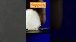 Rubber Stamp Cutting, Big Size Round Rubber Stamp #rubberstamp #viral #cutting #shorts