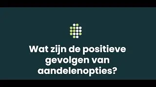 Wat zijn de positieve gevolgen van aandelenopties?