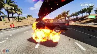 Dangerous Driving Danger Zone 2 - On a Light Desert Highway - Crash All The Run Up Vehicles Platinum