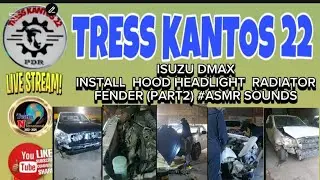 ISUZU DMAX INSTALL HOOD HEADLIGHT RADIATOR FENDER (PART2)#ASMR SOUNDS