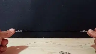 Cómo hacer un nudo con cable acerado... ( Para hacer líder para señuelos o para carnada viva )