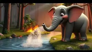 🌳 जंगल की सच्ची दोस्ती 🦁🐘🐦