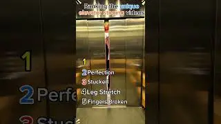 Ranking the unique elevator stoping videos #viral #shorts
