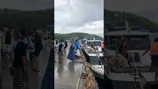 Situasi pelabuhan Darmaga Banjar Nyuh pagi ini, wisatawan sangat ramai! #shorts #viral #nusapenida