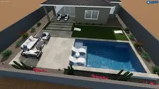 Brown Backyard Oasis- Extreme Dreamz Custom Pools and Landscaping