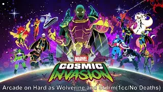 Marvel Cosmic Invasion Playthrough-Arcade on Hard as Wolverine and Storm(1CC/No Deaths)