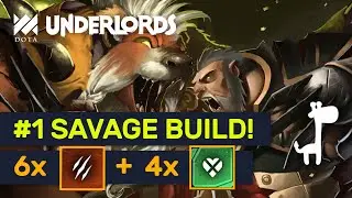 STRONGEST SAVAGE BUILD! Heartless Warlock Savages! | Dota Underlords