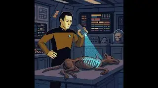 Star Trek TNG A Final Unity - Criminal Investigation about Scanning Animal Carcasses