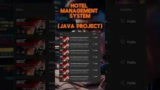 Hotel Management System Java Project  #javaprogramming #javaproject #shorts