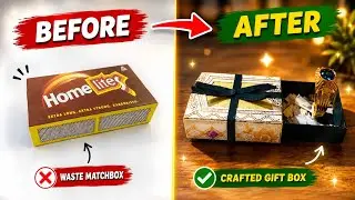 Matchbox to Mini Gift Box 🎁✨ | Amazing DIY Transformation!