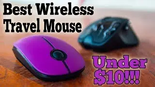 BEST WIRELESS TRAVEL MOUSE FOR UNDER $10!!! - Jelly Comb 2.4Ghz Slim Wireless Mouse Review